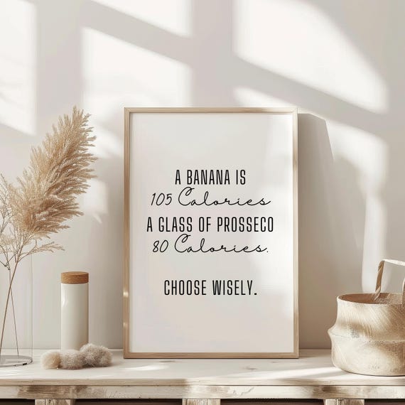 Glass Of Prosecco Wall Art Therapy Print Vintage Bar Cart Retro Wall Art Aesthetic Kitchen Decor Poster College Apartment Decor Funky