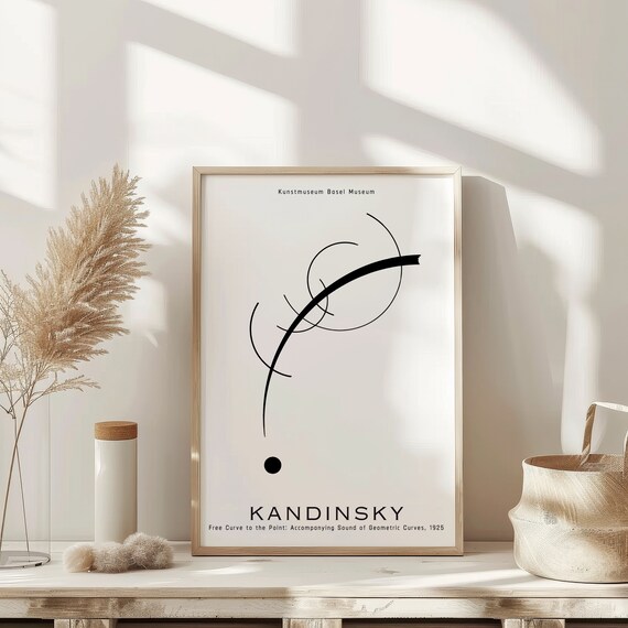 Kandinsky Print Vintage Neutral Gallery Wall Prints Minimalist Wall Art Trendy Gift Aesthetic Room Decor Vintage Prints