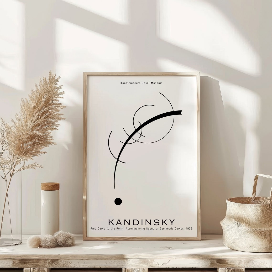 Wassily Kandinsky Free Curve 1925 Minimalist Abstract Line Art Print