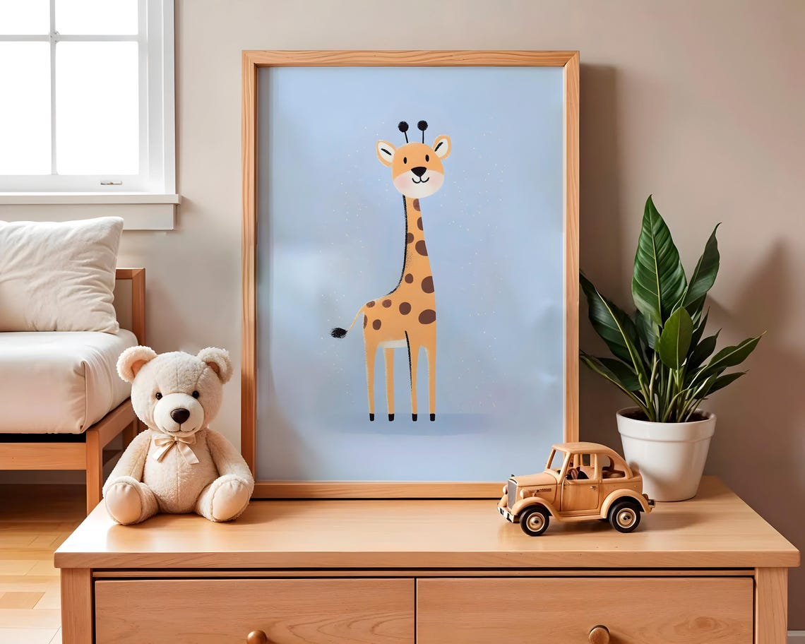 Nursery Decor Baby Room Wall Art Nursery Decor Prints Animal Boho Kids Room Decor Instant Playroom Print
