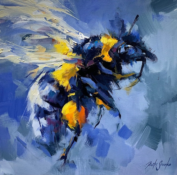 Sweet Dreams Bumble Bee Art Print, Bee Poster