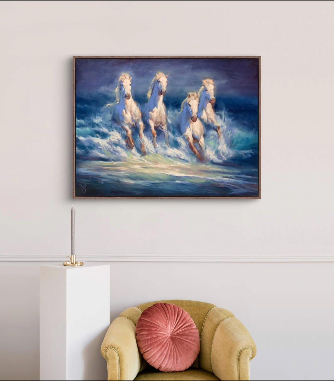 Original Painting Stormpiercers 30x40 One Of A Kind Oil On Water Horse Wall Art Farmhouse Decor Majestic Equine Painting - Image 2