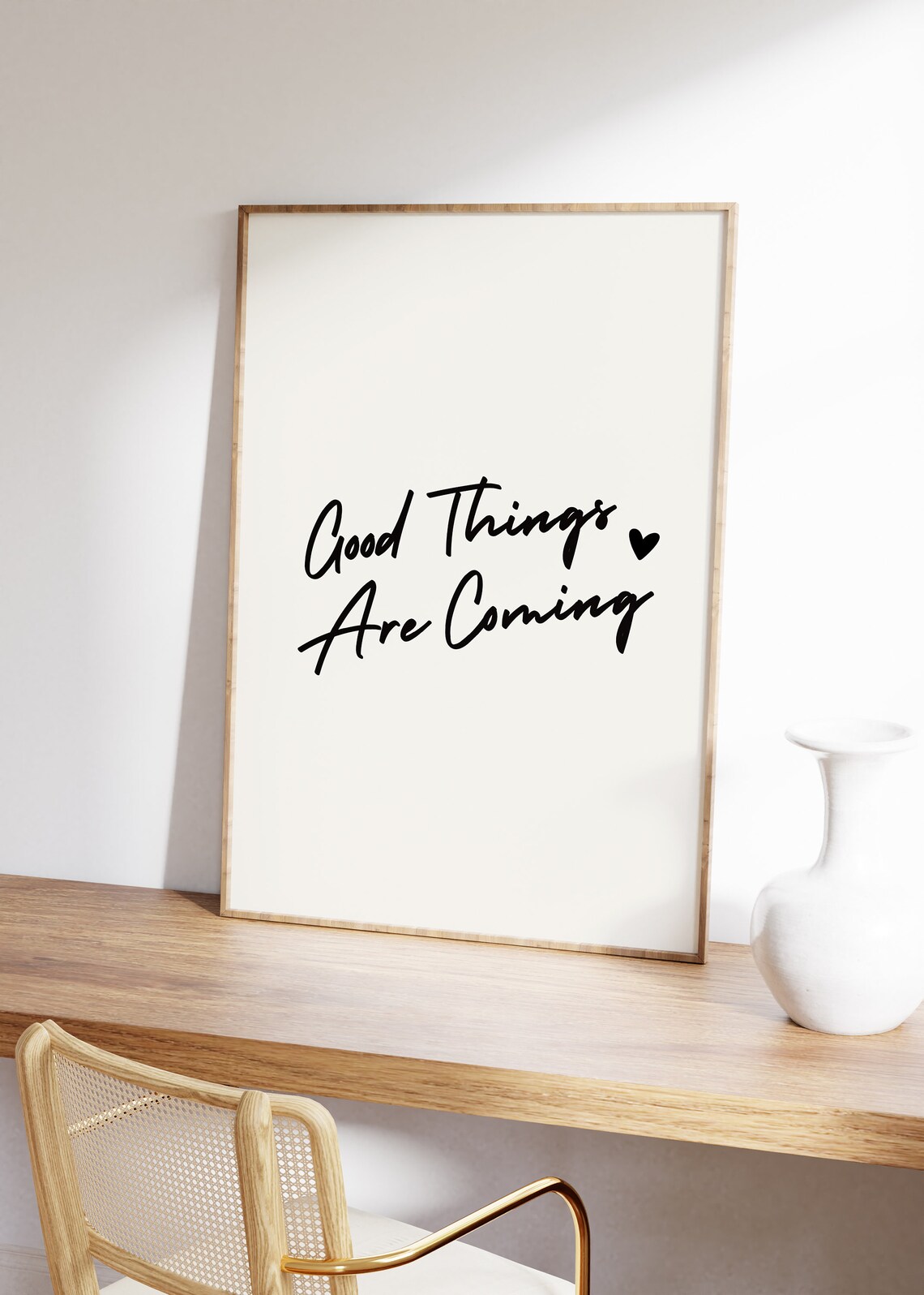 Good Things Are Coming Positive Wall Art Print - Image 2