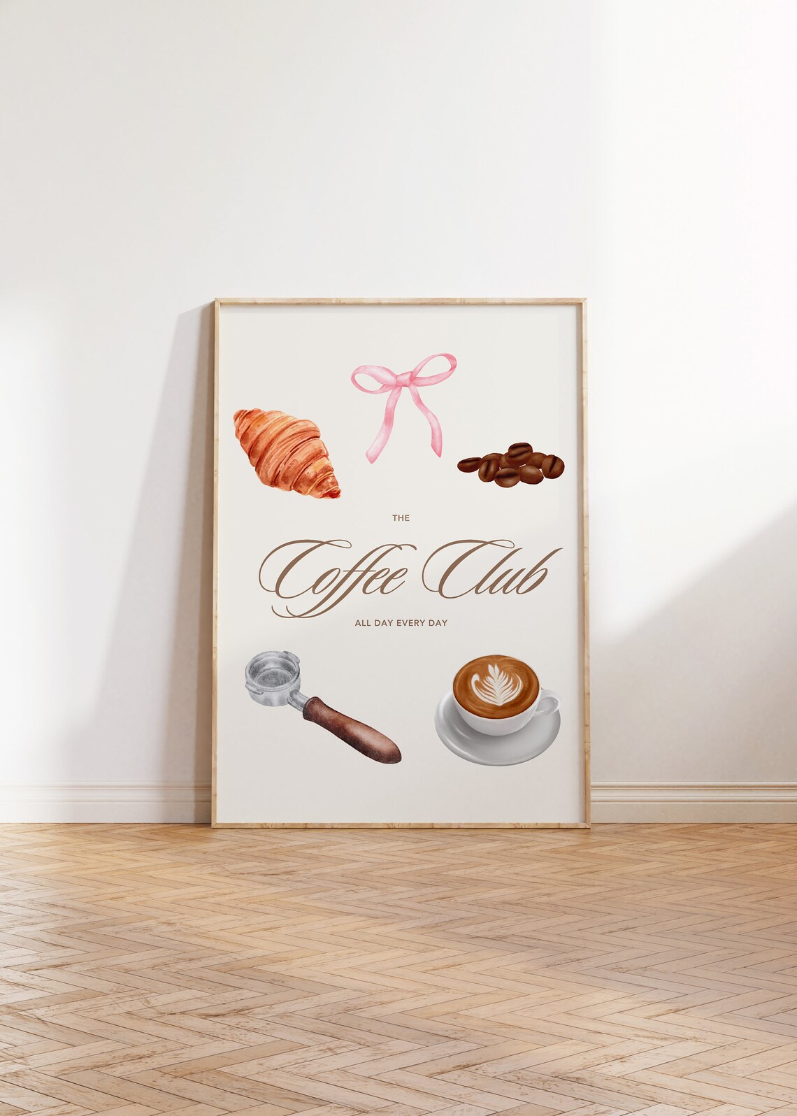 The Coffee Club Latte Poster, Kitchen Wall Art - Image 3