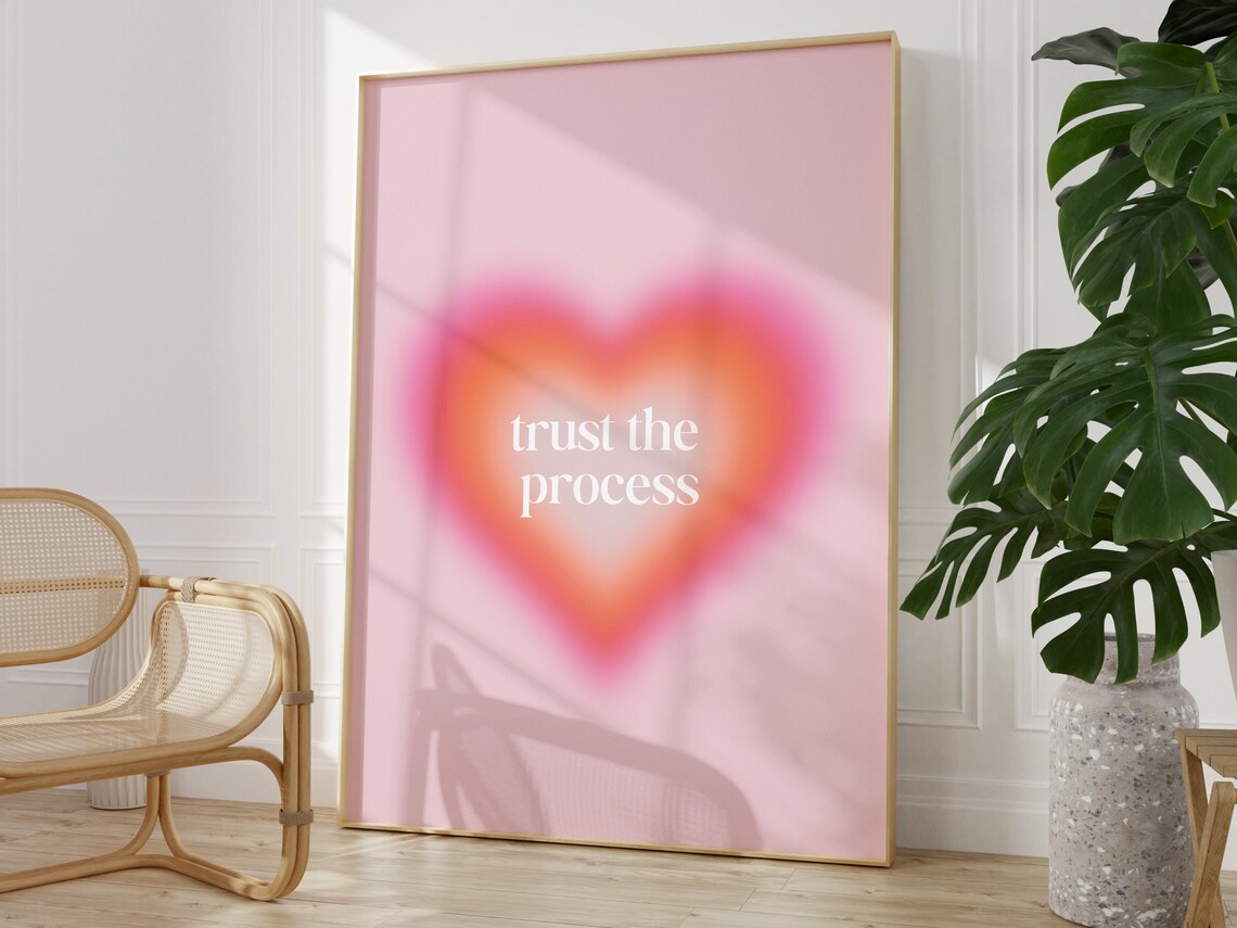 Trust The Process Poster Print, Affirmation Art - Image 3
