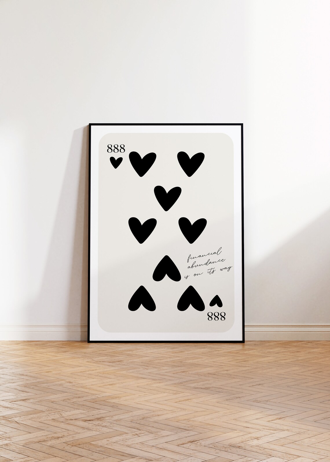 Angel Number 888 Poster, Numerology Wall Art Print - Image 2