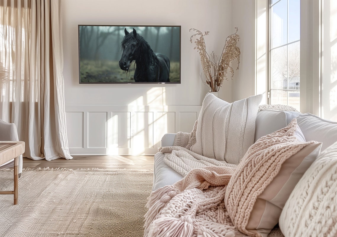 Moody Tv Art Vintage Dark Tv Art Dark Academia Tv Art Tv Art Tv Art Horses Dark Tv Art Frame Tv Art Horses - Image 2