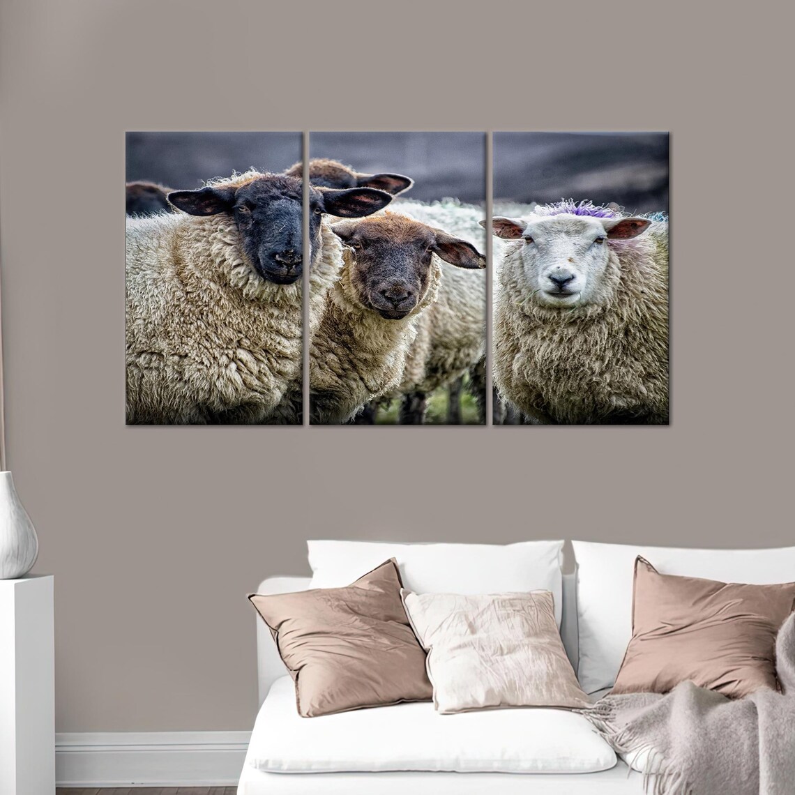 Farmhouse Sheep Decor, Animal Wall Art Print - Image 4