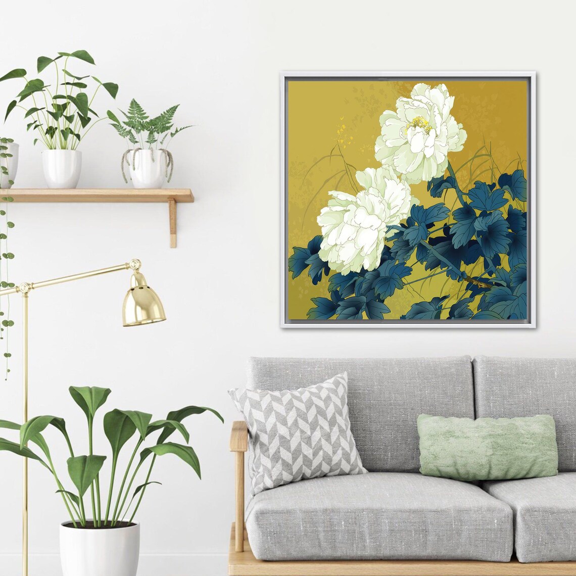 Abstract Floral Art, Modern Japanese Flowers - Image 4