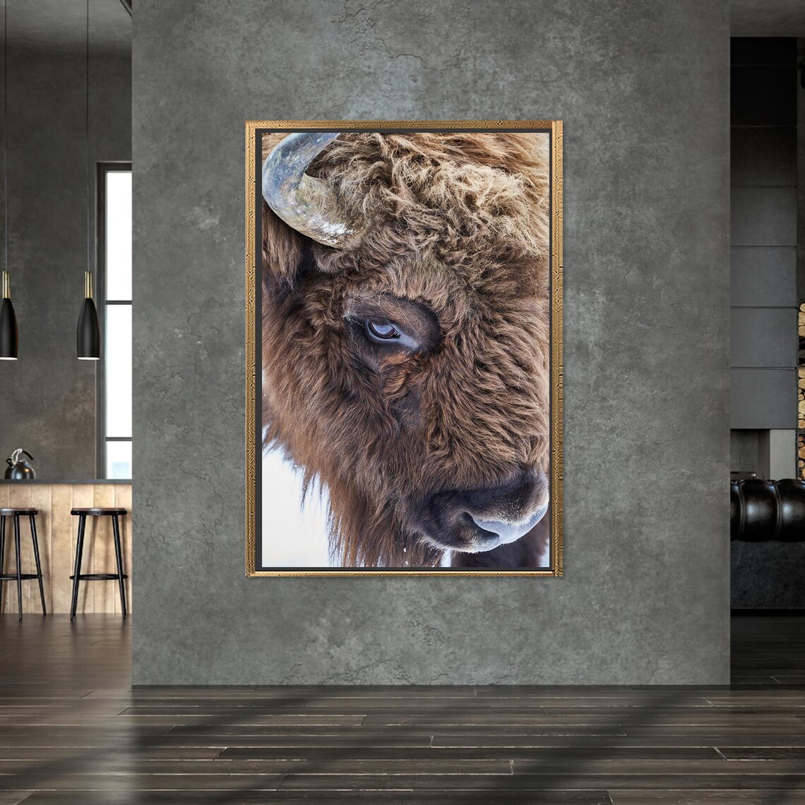 Wild Bull Art Print, Boho Baby Boy Gift - Image 2