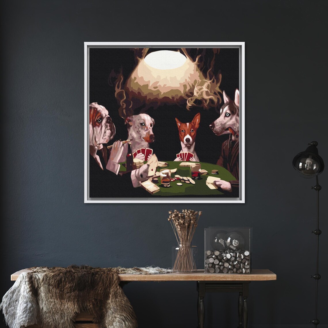 Dogs Playing Poker, Personalized Gift For Dad - Image 4