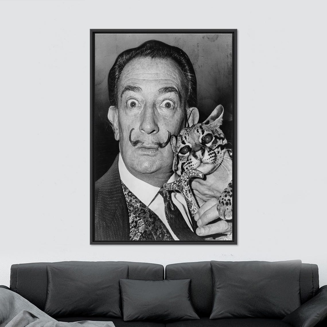 Salvador Dali With Cat, Cat Lover Gift - Image 3