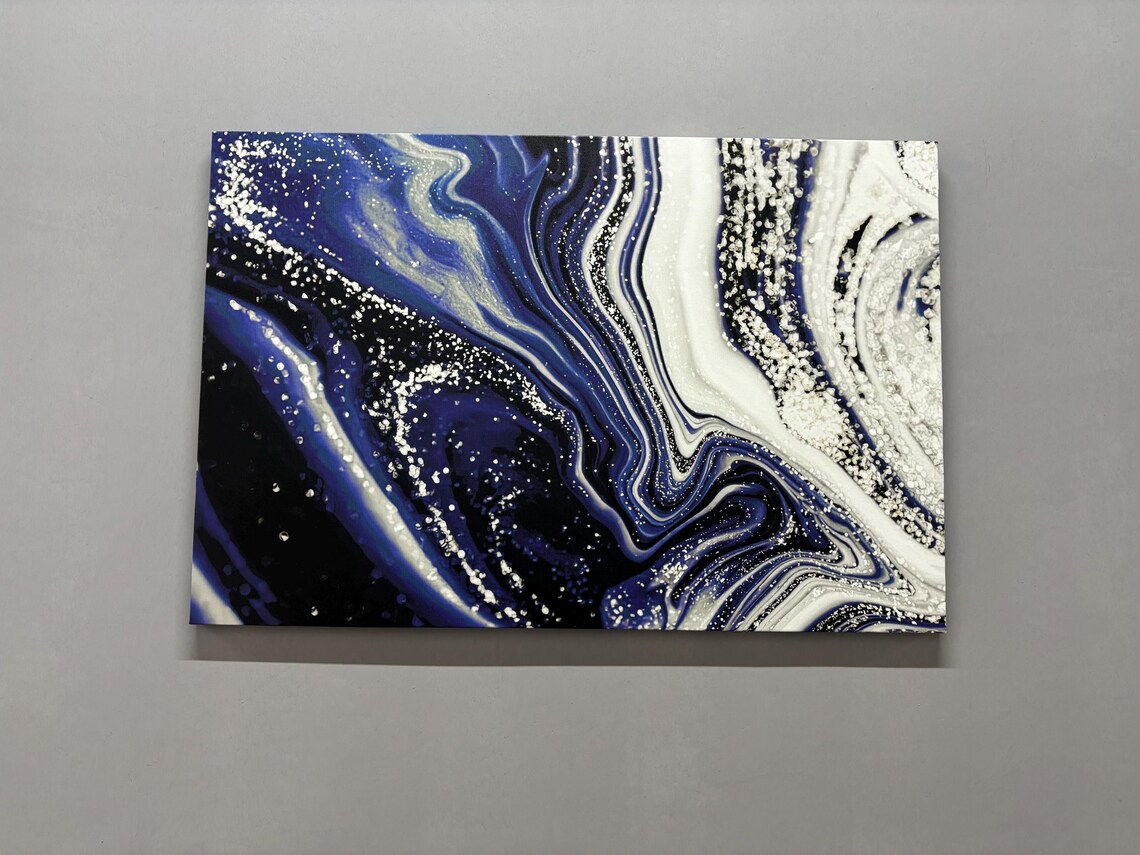 Marble Glass Printing - Shimmery Marble Poster