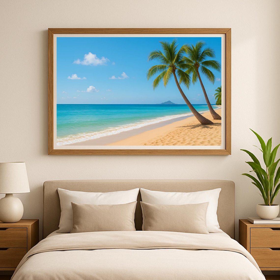 Tropical Beach Wall Art Poster Palm Trees Ocean For Home Decor A1 A2 A3 A4 A5 Us Formats
