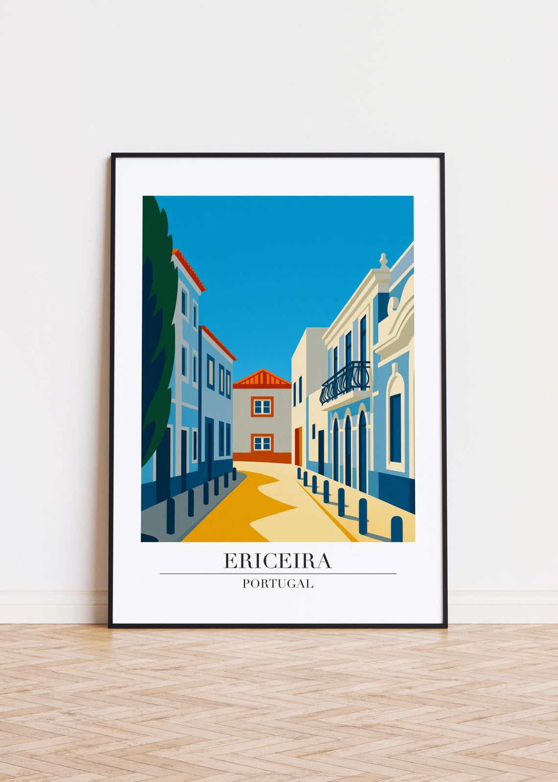 Ericeira Portugal Modern Travel Poster