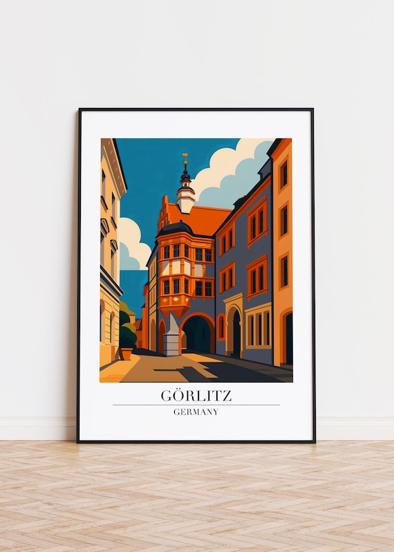 Grlitz Germany Poster City Illustration Art Print