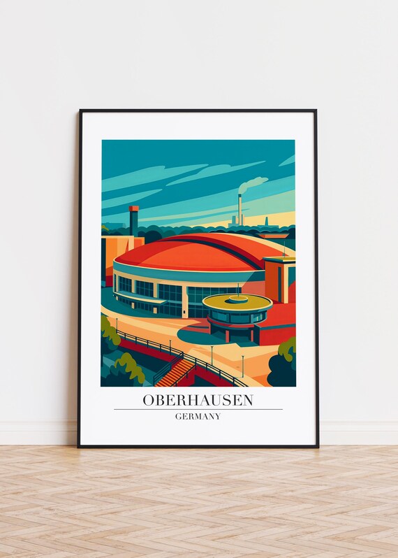 Oberhausen Germany Poster City Illustration Art Print