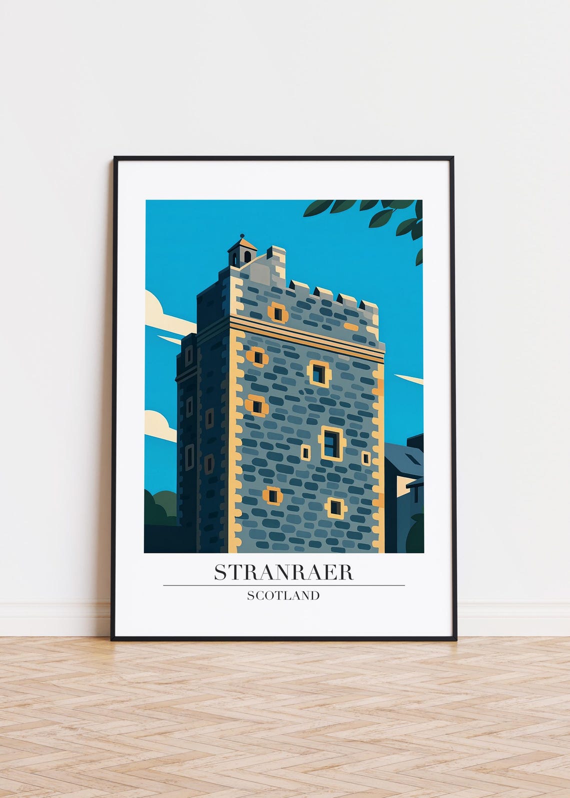 Stranraer Scotland Poster Modern City Art Print
