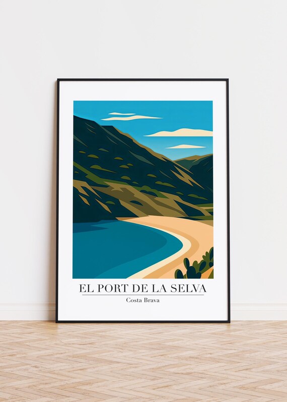 El Port de la Selva Costa Brava Cove Beach Spain Travel Poster