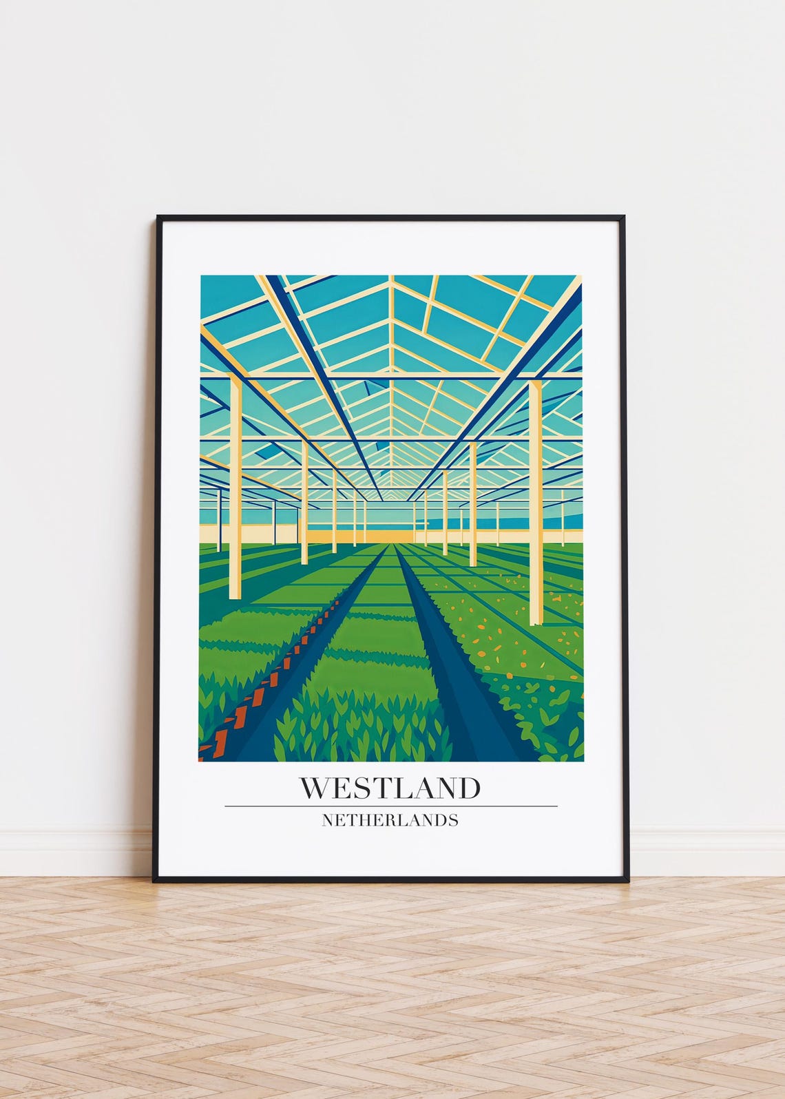 Westland Netherlands Modern City Poster