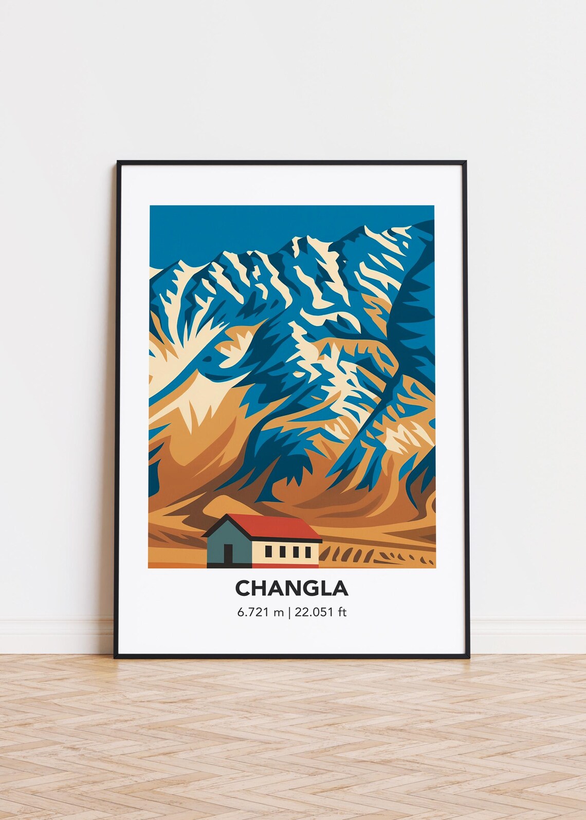 Changla Cityscape Poster, Modern Minimalist Art Print