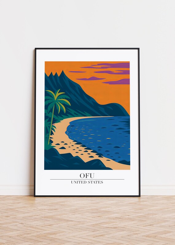 Ofu Illustration Art Print Modern City Poster
