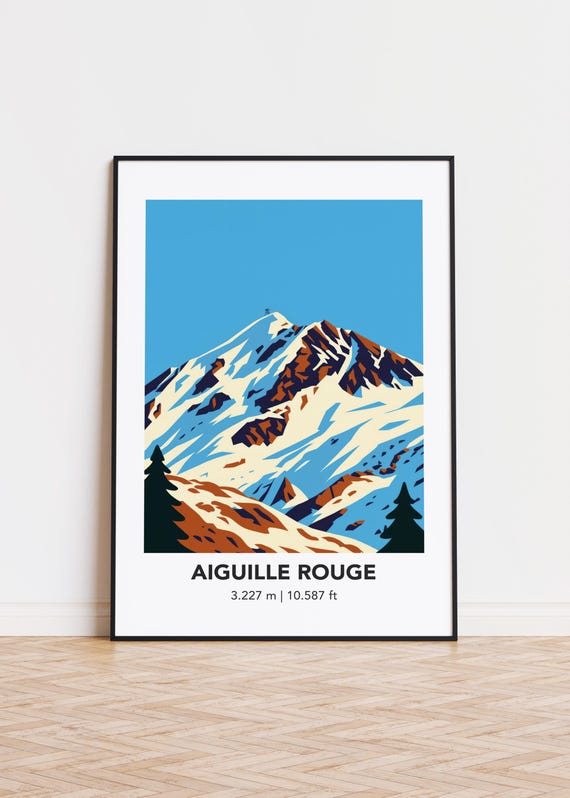 Aiguille Rouge Mountain Poster Print