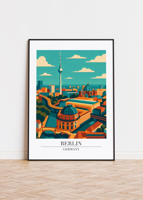 Berlin Illustration Art Print Germany Poster