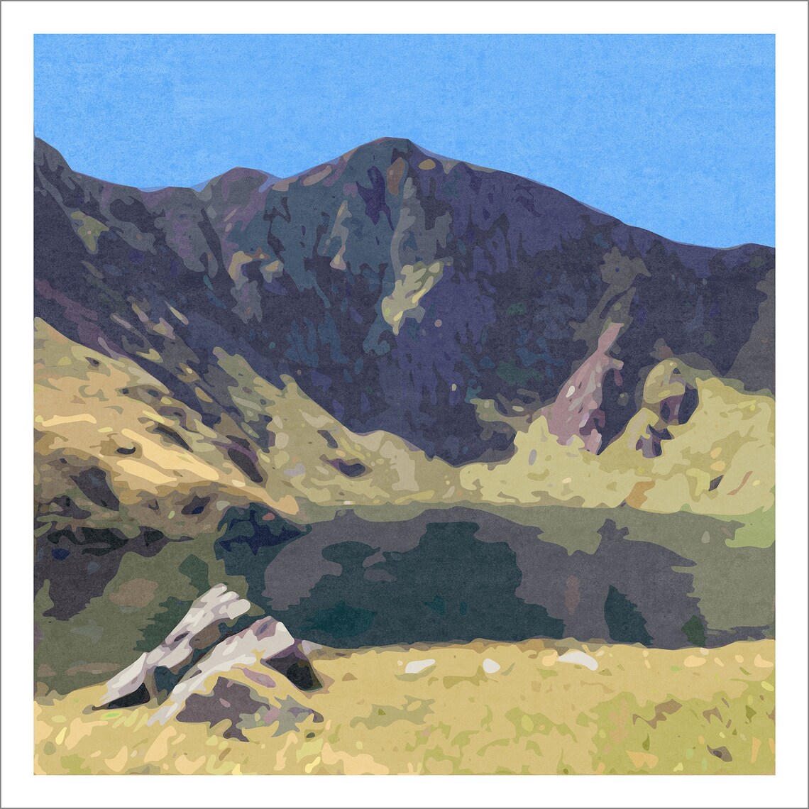 Cadair Idris Snowdonia Mountain Art Print, Wales - Image 3