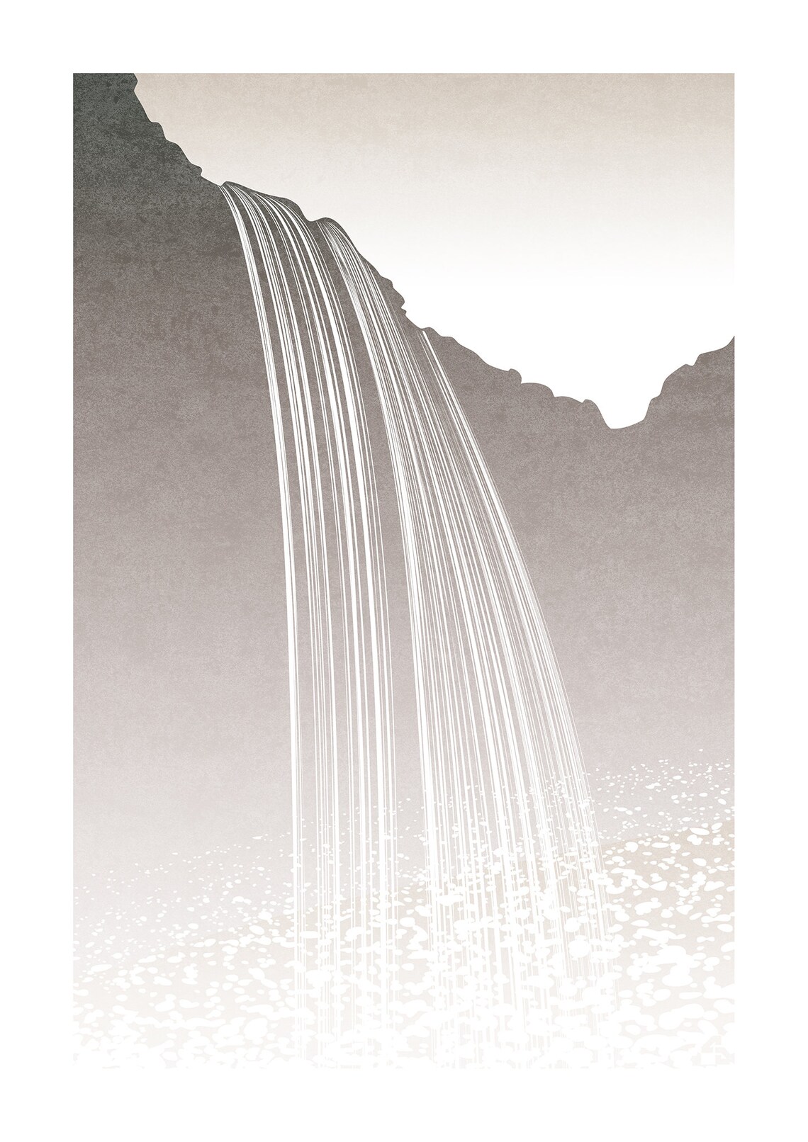 Seljalandsfoss Minimalist Travel Poster, Iceland - Image 3