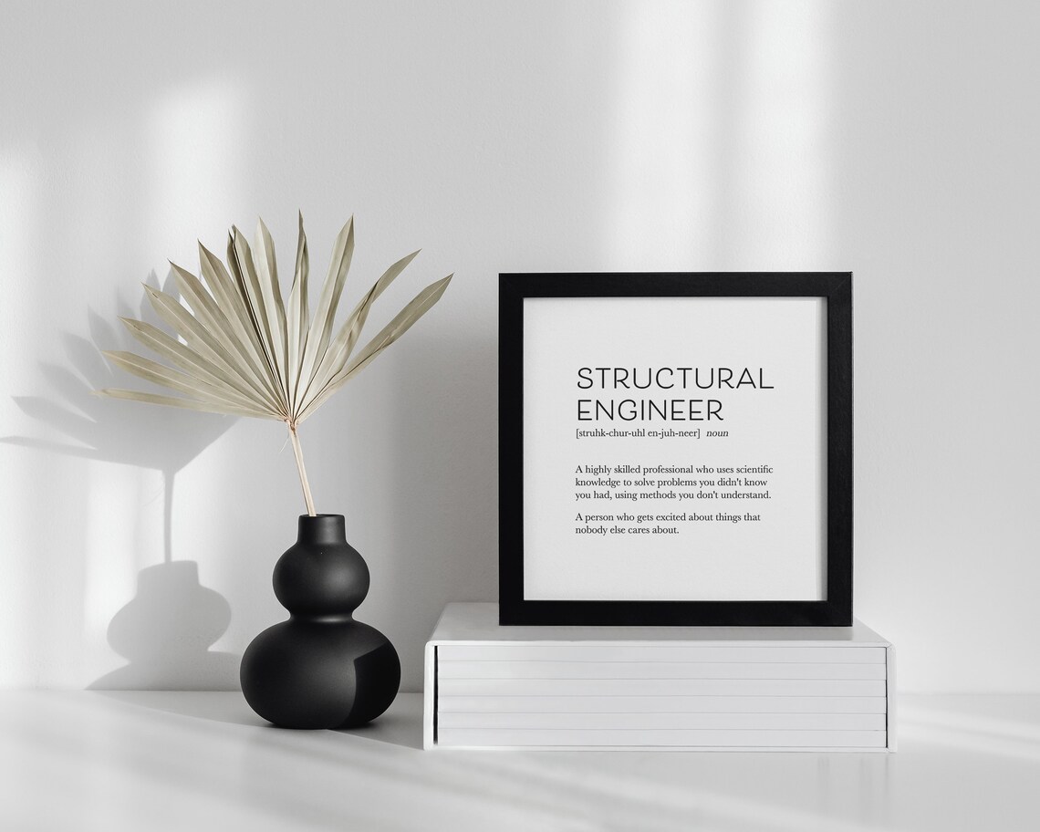 Structural Engineer Definition Print, Funny Office Decor - Image 2