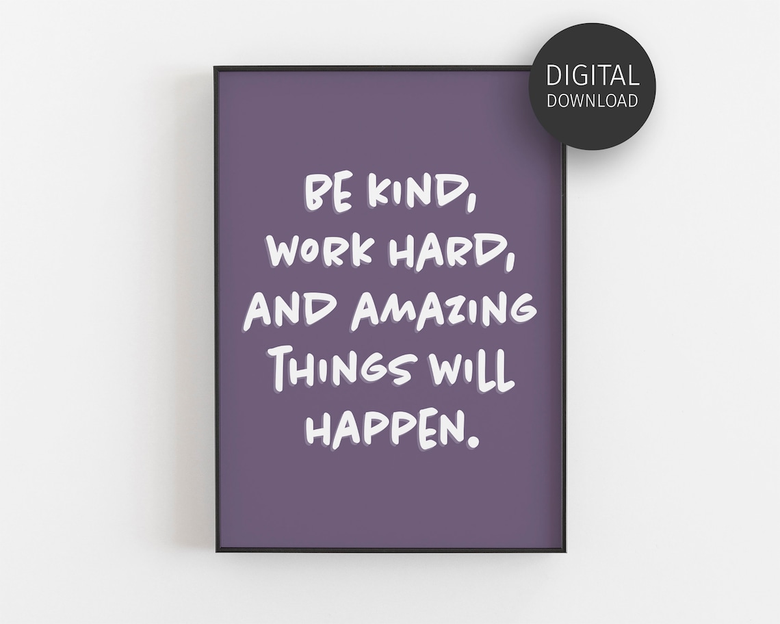 Motivational Quote Poster, Modern Office Decor