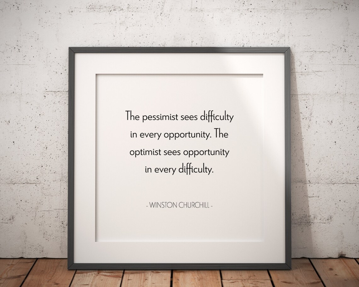 Churchill Quote Classroom Decor Inspirational Poster - Image 2