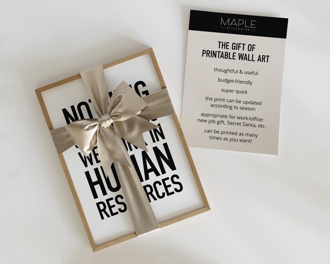 HR Office Humor Print, Human Resources Team Gift - Image 3