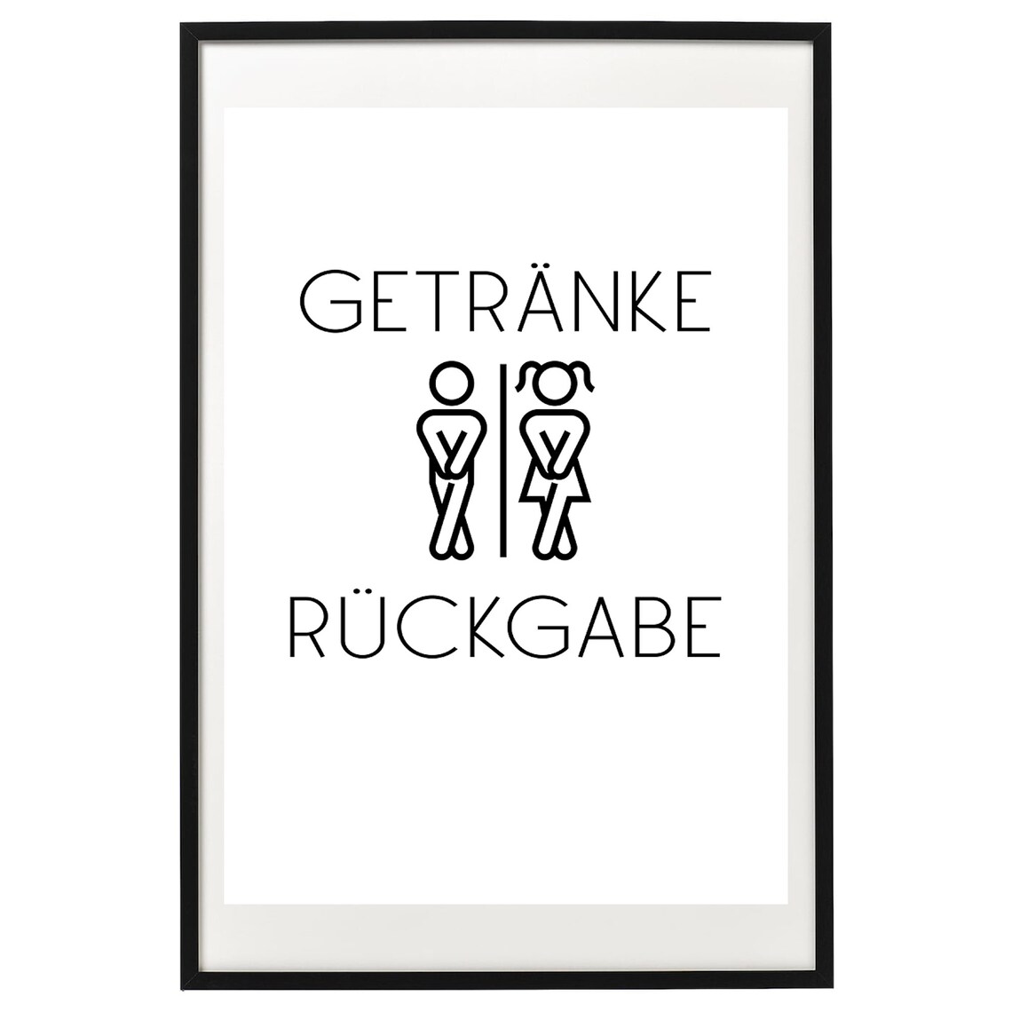 Drink Return Poster, Bathroom Toilet Sign - Image 2