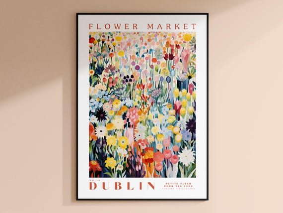 Dublin Flower Market - Travel Art