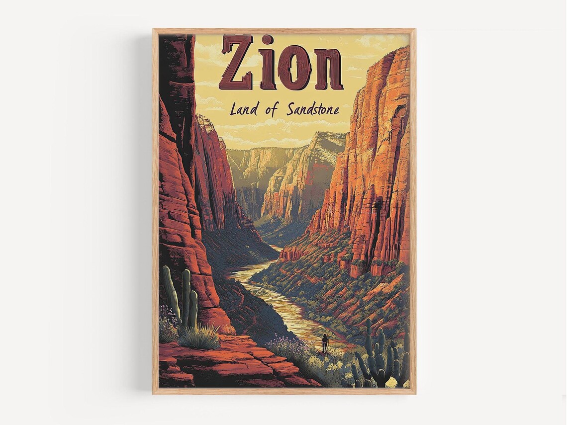 National Park Retro Poster, Nature Lover Gift - Image 2