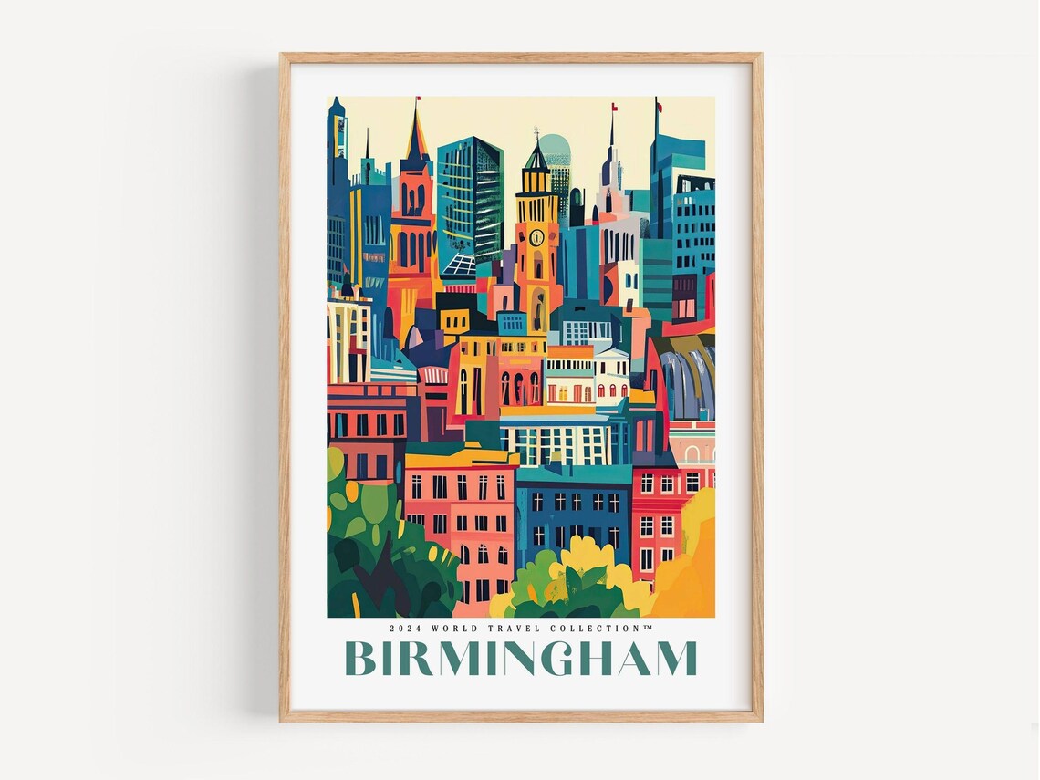 Travel Art Retro Poster, Vintage Landscape