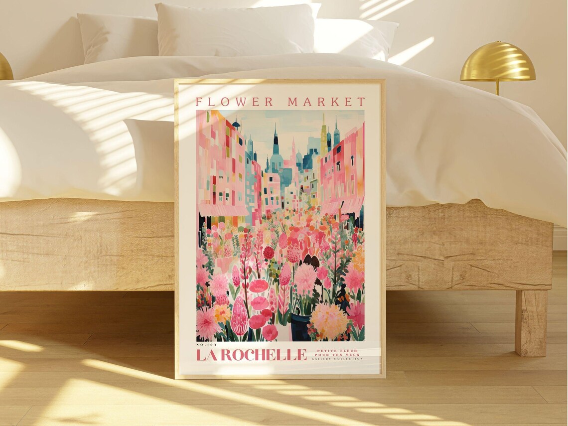Flower Market Print, Botanical Floral Illustration - Image 2