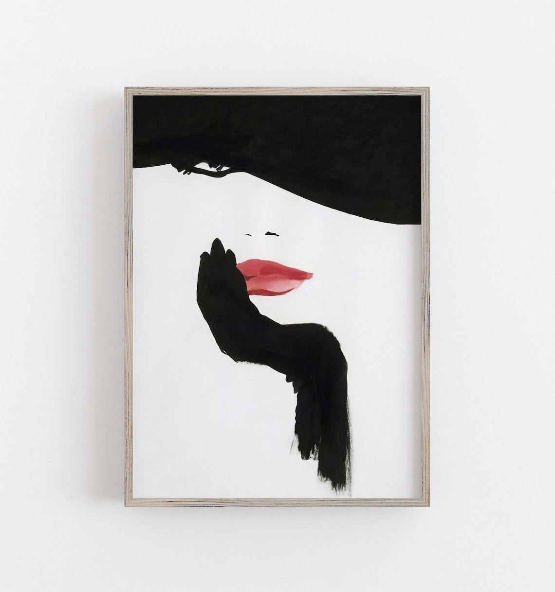 Woman Portrait, Vintage Fashion Wall Art Print