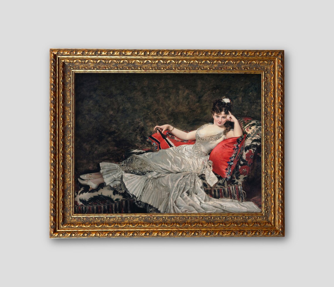 Victorian Woman Portrait, Vintage Fashion Wall Art - Image 2