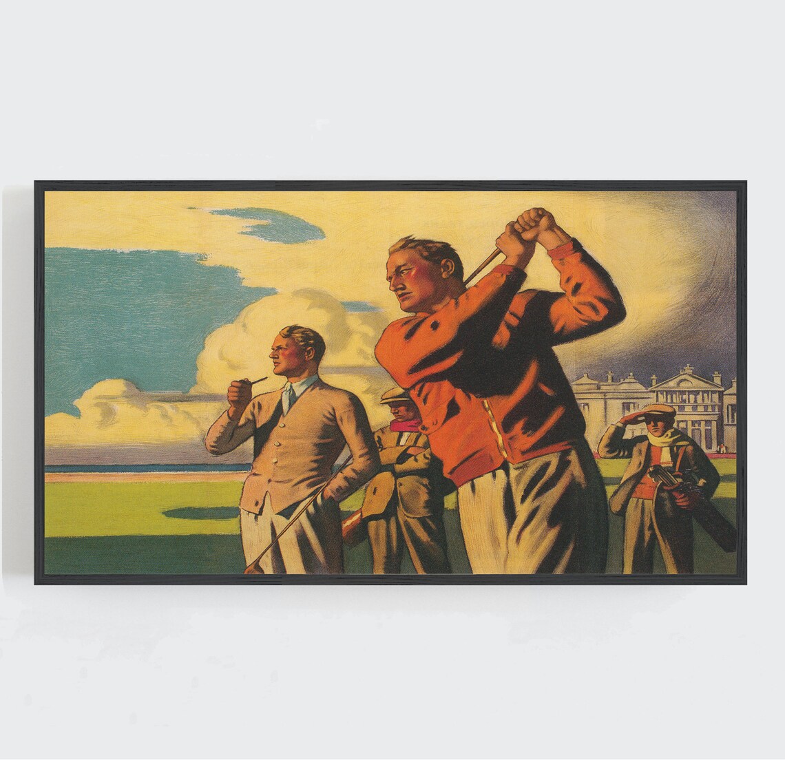 Golf Vintage Sports Art Print, Antique Wall Decor