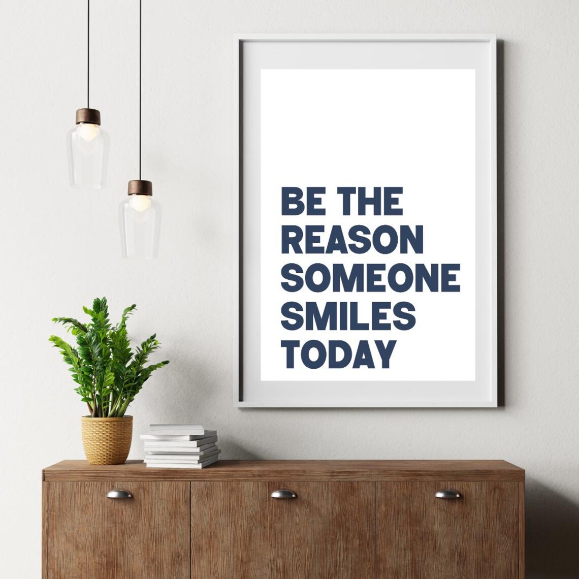 Be The Reason Someone Smiles Today, Quote Poster - Image 4