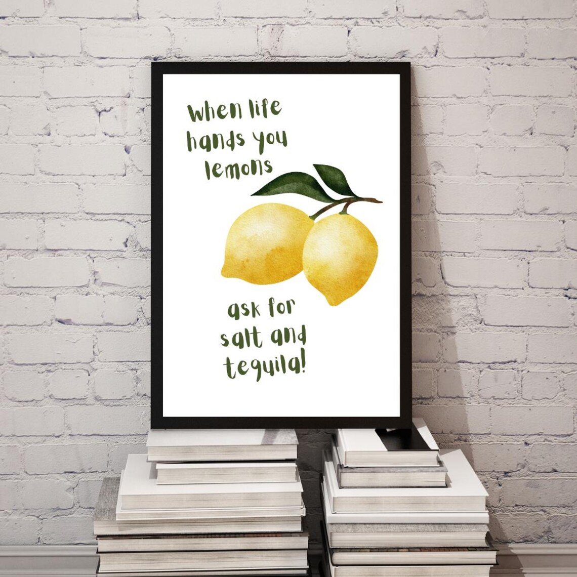 When Life Hands You Lemons Quote, Motivational Poster - Image 3