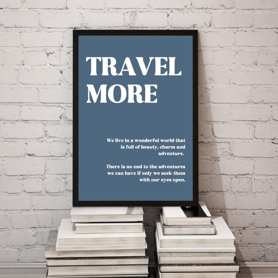 Travel More Quote Poster, Motivational Inspiration - Image 4
