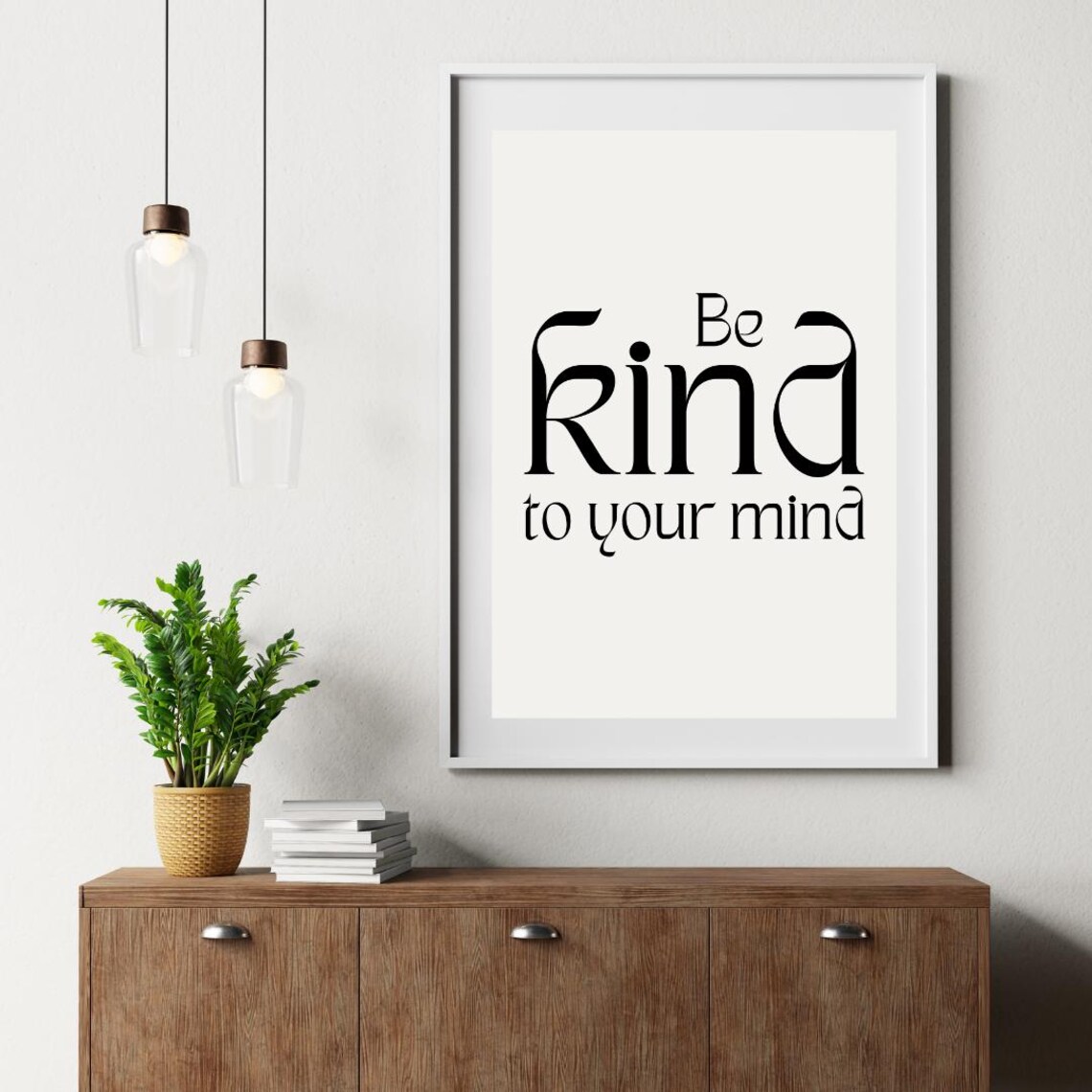 Be Kind To Your Mind Motivational Quote Poster - Image 4