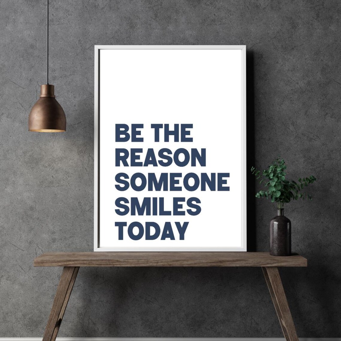 Be The Reason Someone Smiles Today, Quote Poster - Image 5