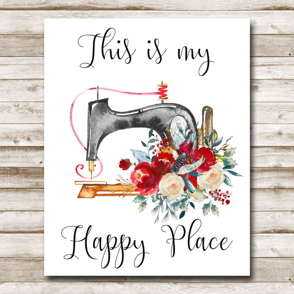 This Is My Happy Place Craft Room Sign Print - Image 4