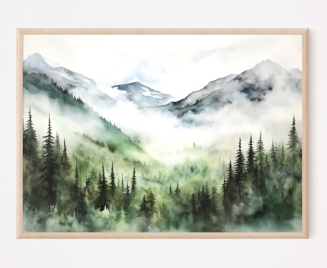 Great Smoky Mountains Painting Poster Print