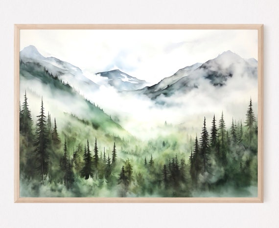 Great Smoky Mountains Painting Poster Print